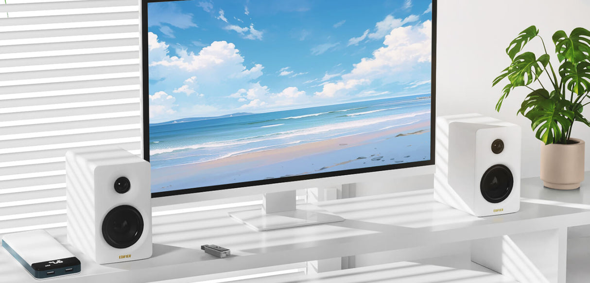 EDIFIER M60 - DT Bluetooth Bookshelf Speaker HiRes (white)