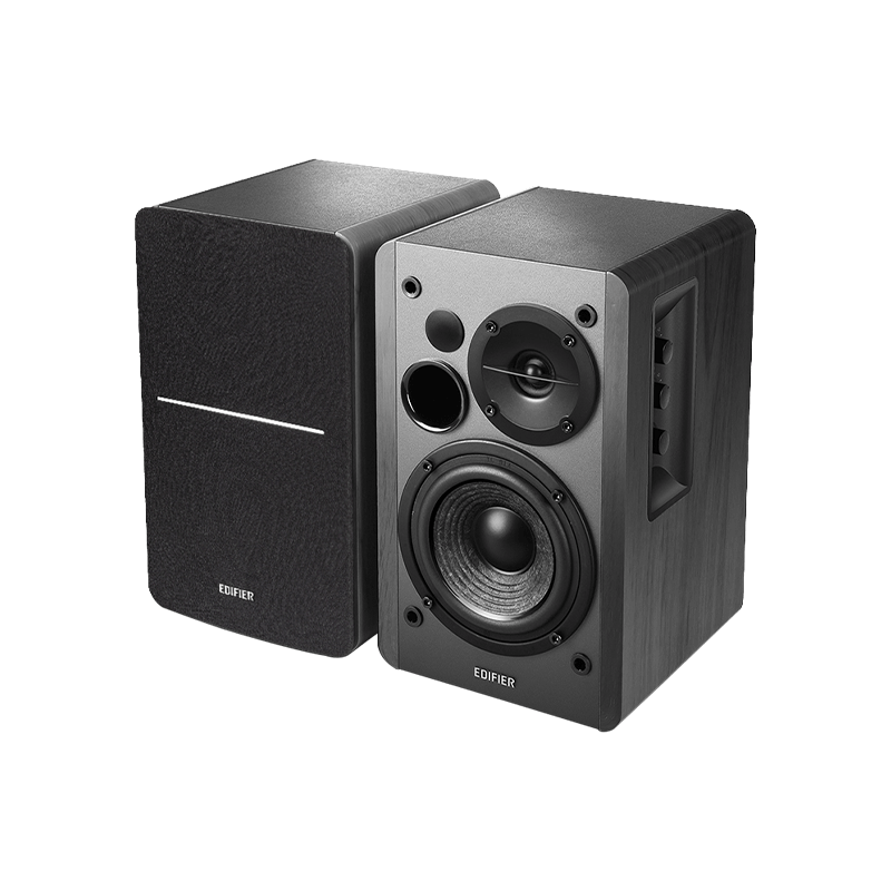 Edifier R1280DBs Powerful Bookshelf Speakers +SUB out black