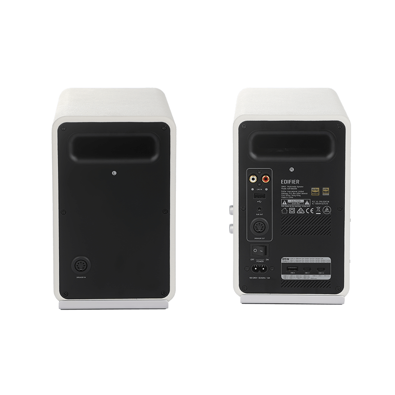 Edifier QR65 Active Monitor Spkr with 65W GaN Chrgr(white)