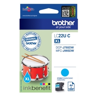 מילוי ברדר XL ציאן LC22U -C MFC-J985