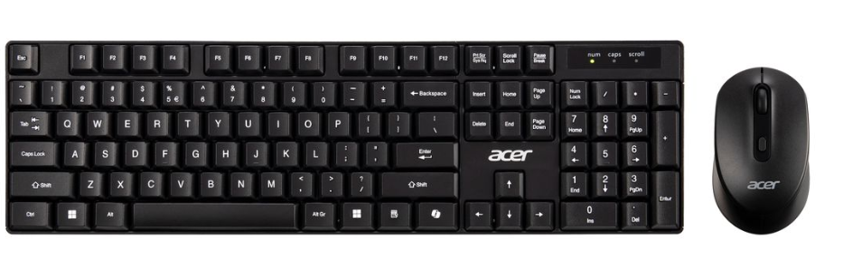 Acer AAK410 Black USI+Hebrew layout (Wireless K+M)(Retail Pack)