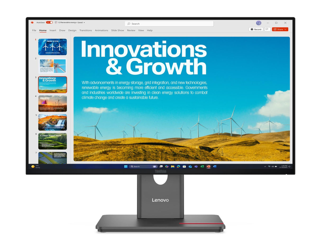 LENOVO ThinkVision P24QD-40 23.8" | 2560x1440 | RJ-45 | 3Y