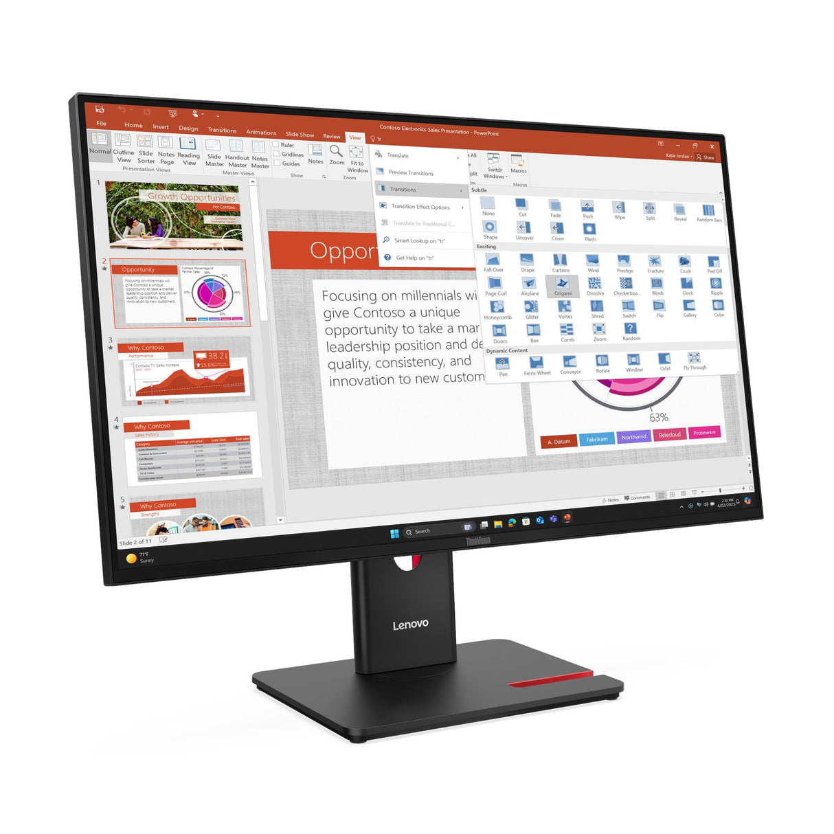 LENOVO T27-40 | IPS 1920x1080 | USB Port | 3Y
