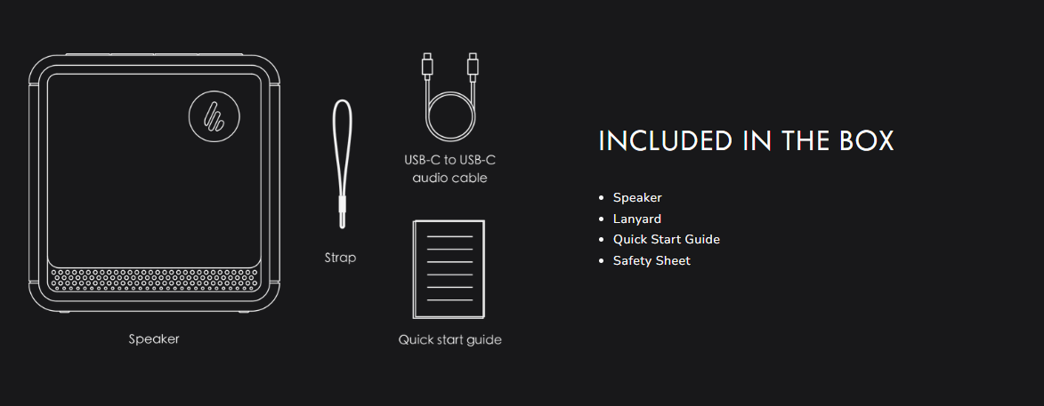 Edifier ES20 - Portable Bluetooth Speaker Black