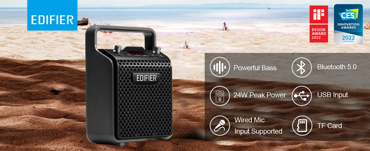 Edifier PP205 - Portable Bluetooth Speaker (black)