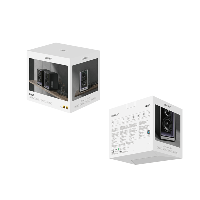 Edifier QR65 Active Monitor Spkr with 65W GaN Chrgr(black)