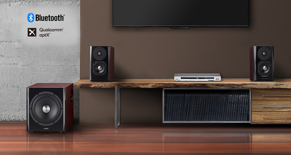 Edifier S350DB - Bookshelf Speaker+Sub 2.1 Speaker(brown)