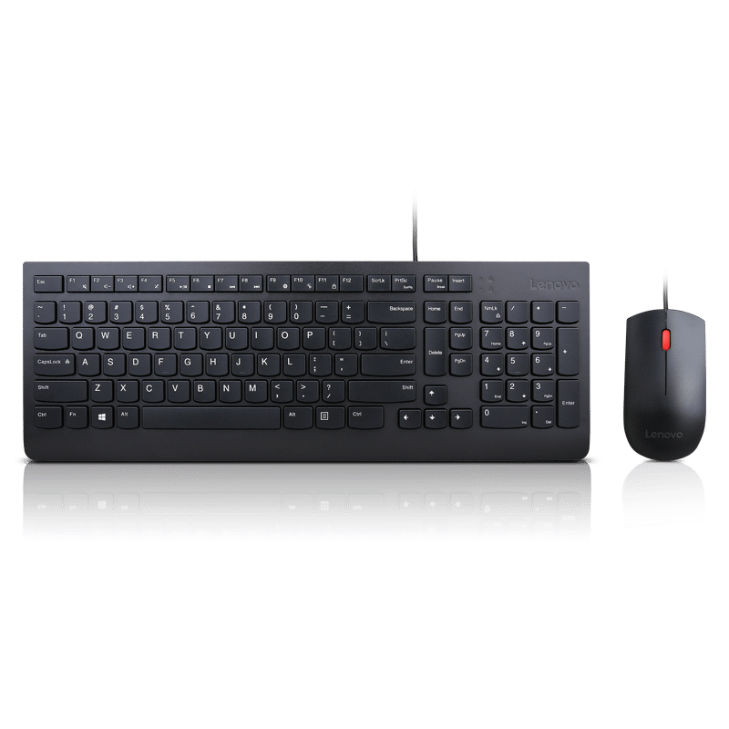 סט מקלדת ועכבר LENOVO Essential Wired Keyboard and Mouse Co