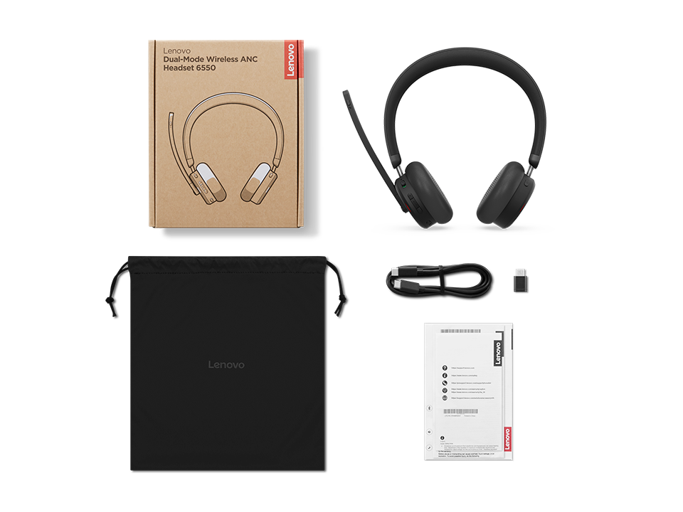 Lenovo Dual-Mode Wireless ANC Headset 6550 |3YR
