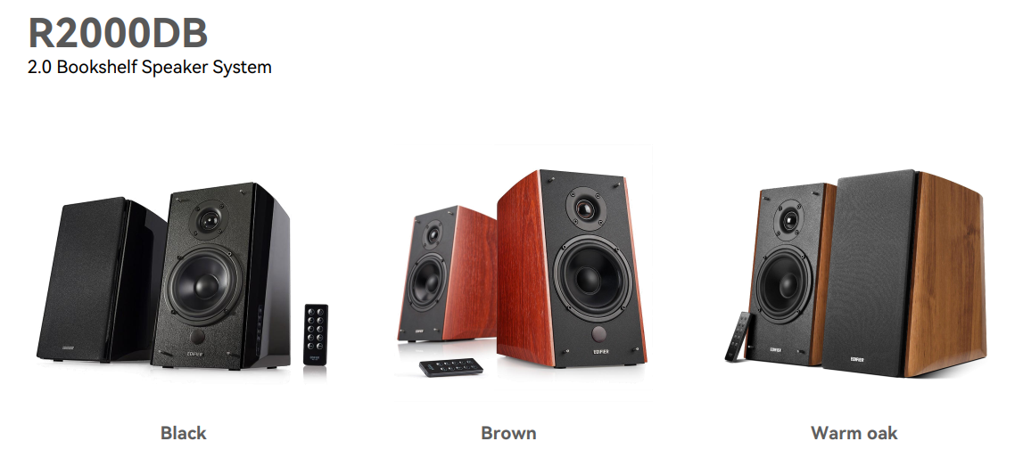 Edifier R2000DB - Powered BT Bookshelf Speakers (brown)